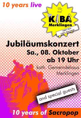 Plakat zum Jubiläumskonzert